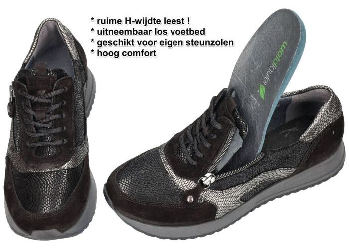 Waldlaufer 752004 H-VICKY  sneakers  zwart