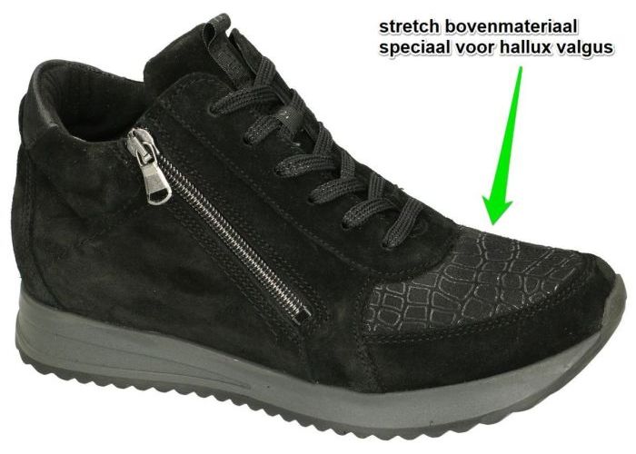 Waldlaufer 752H80 304 001 H-Vicky OrhoTritt sneakers  zwart