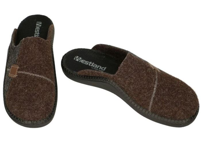 Westland 20630 MONACO  pantoffels & slippers bruin donker