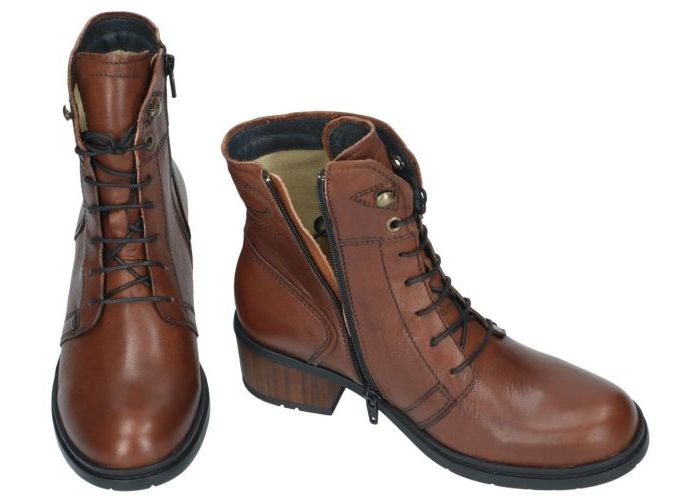 Wolky 0126020 Red Deer  enkellaarzen cognac/caramel