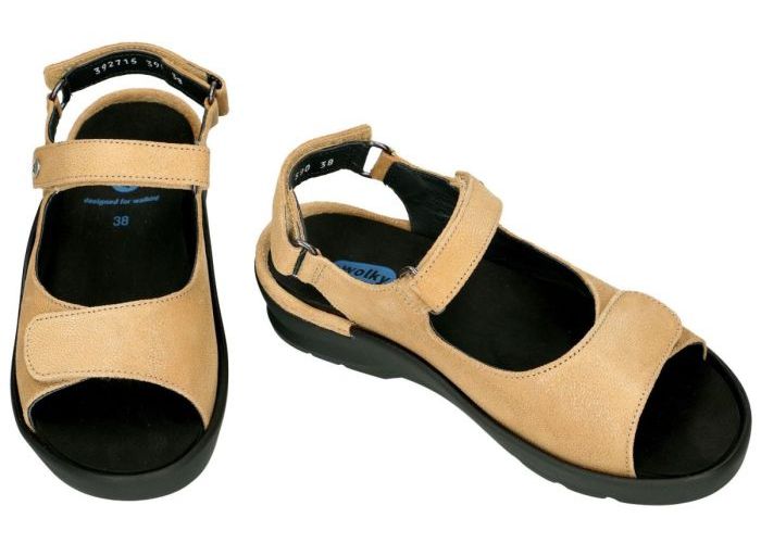 Wolky 0392715 DELFT CAVIAR nubuck sandalen beige