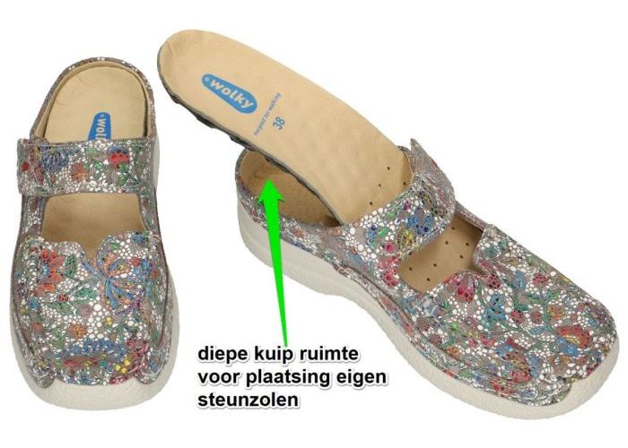 Wolky 0622742 ROLL SLIPPER slippers & muiltjes multicolor