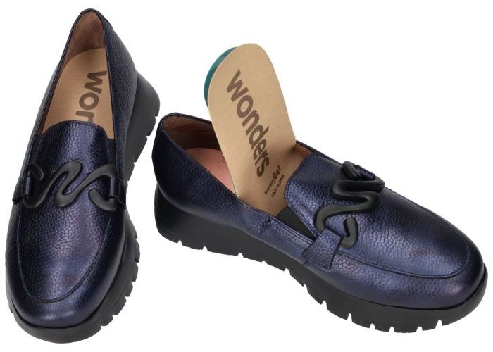 Wonders A-2494 ELVIN ballerina's & mocassins blauw donker