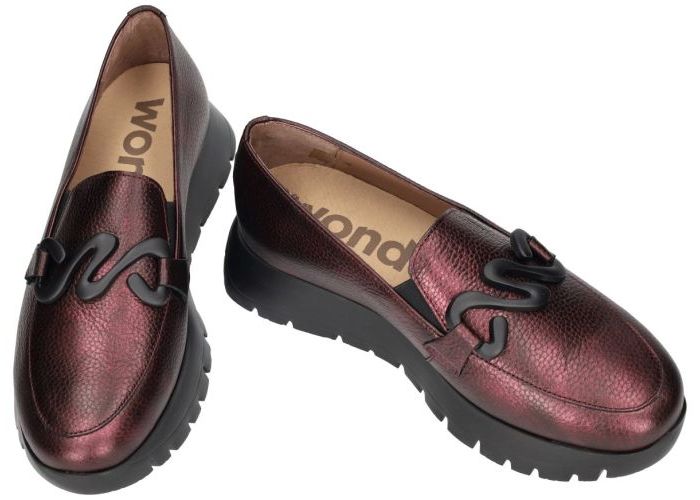 Wonders A-2494 ELVIN ballerina's & mocassins bordeaux
