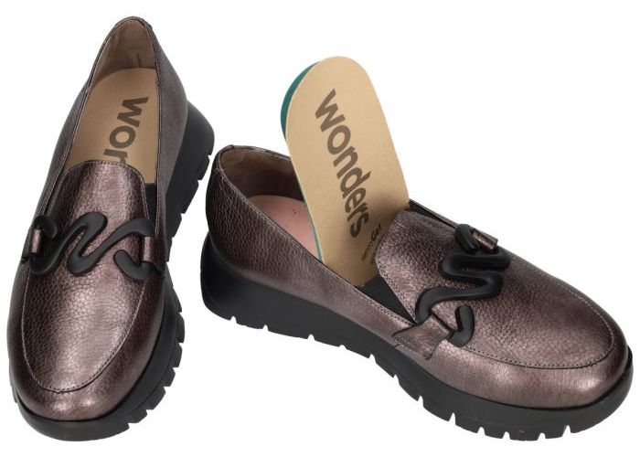 Wonders A-2494 ELVIN ballerina's & mocassins brons