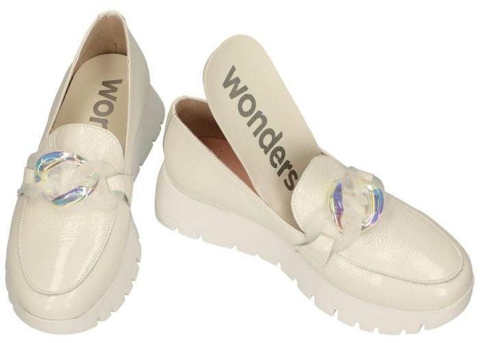 Wonders A-2444 ballerina's & mocassins off-white-crÈme-ivoorkleur