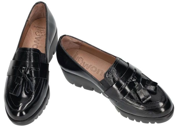 Wonders C-33320 ballerina's & mocassins zwart