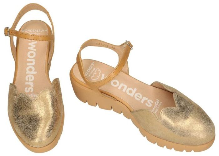 Wonders C-33292 sandalen goud