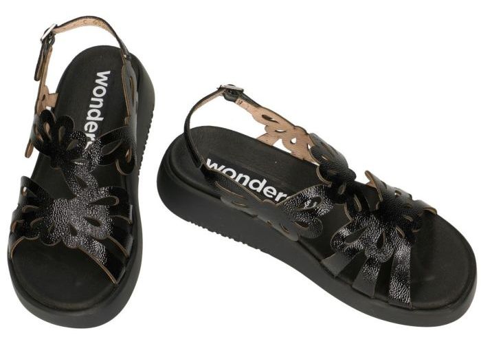 Wonders C-6522 sandalen zwart