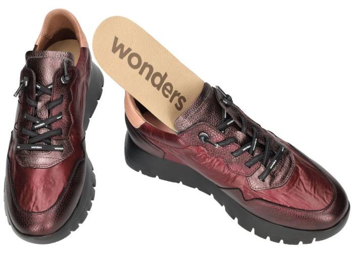 Wonders A-2491 Elvin sneakers  bordeaux