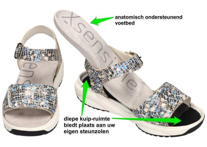 Xsensible SKALA 30312.5.255 (H) sandalen blauw