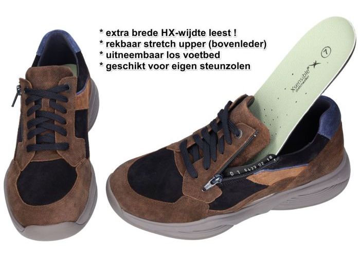 Xsensible SWX14 30088.2.352 HX sneakers bruin donker