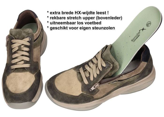 Xsensible SWX14 30088.2.484 HX sneakers groen olijf