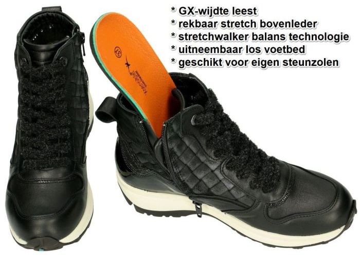 Xsensible MERANO 30113.3.001 GX sneakers  zwart