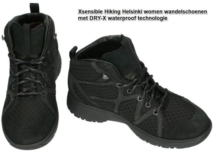 Xsensible 40205.5.001 Helsinki Women wandelschoenen zwart