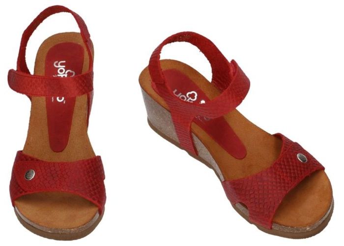 Yokono CADIZ-073 sandalen rood