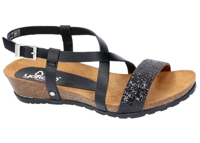 Yokono CAPRI-033 sandalen zwart