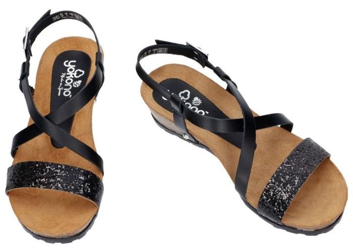 Yokono CAPRI-033 sandalen zwart