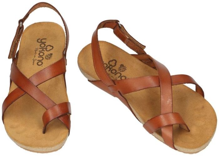 Yokono 9687 sandalen cognac/caramel
