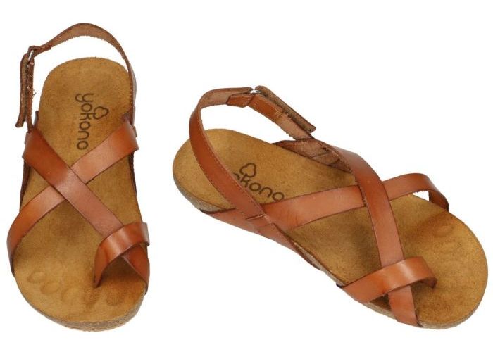 Yokono IBIZA-718 sandalen cognac/caramel