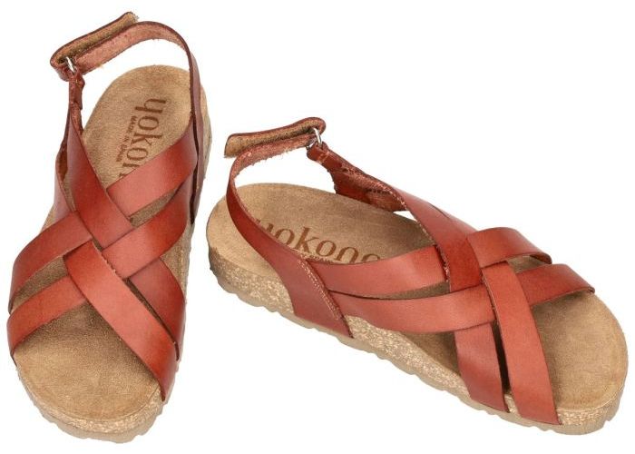 Yokono JERBA-263 sandalen cognac/caramel