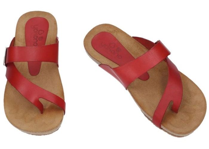 Yokono IBIZA-013 slippers & muiltjes rood