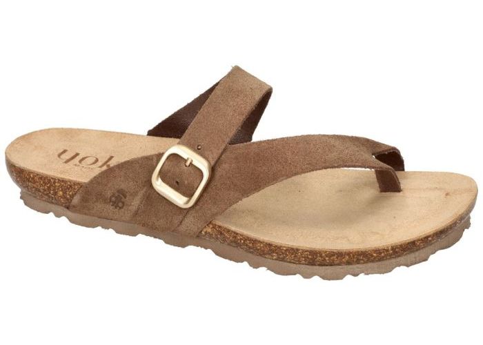 Yokono SALOU-013 slippers & muiltjes bruin donker