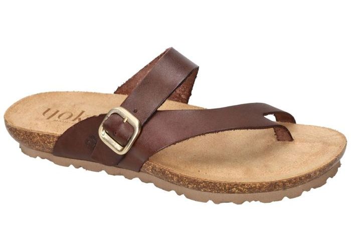 Damesschoenen Yokono SLIPPERS & MUILTJES SALOU-023 Bruin Donker