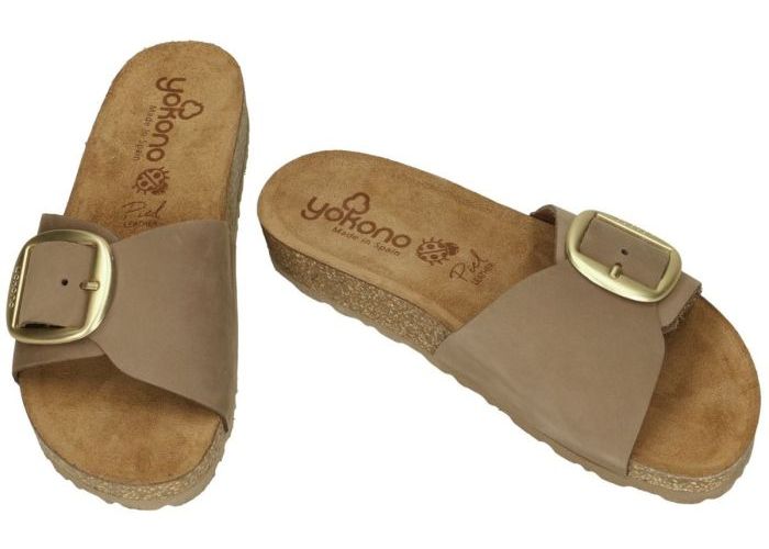 Yokono JERBA-114 slippers & muiltjes bruin