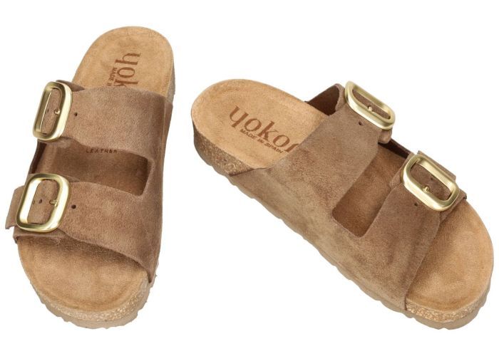 Yokono JERBA-700 slippers & muiltjes bruin