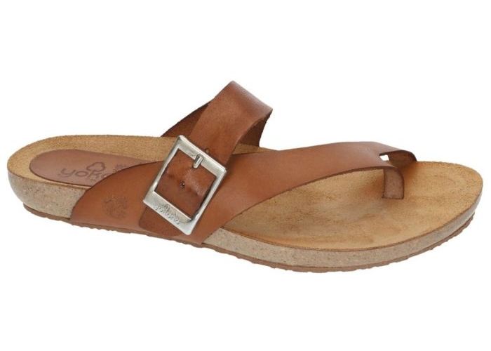 Yokono IBIZA-013 slippers & muiltjes cognac/caramel