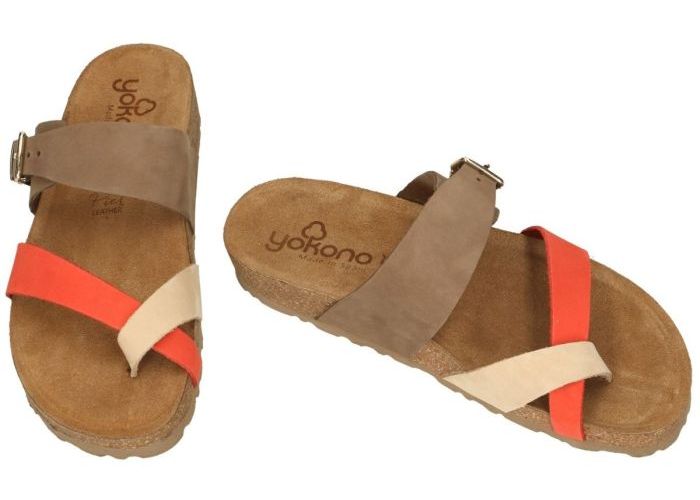 Yokono JERBA-091 sandalia plana slippers & muiltjes combinatie kleuren
