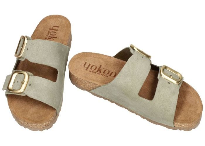 Yokono JERBA-700 slippers & muiltjes groen olijf