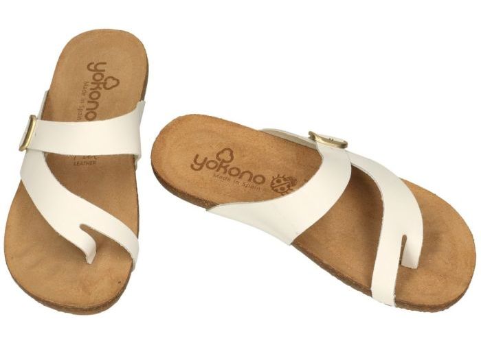 Yokono IBIZA-013 slippers & muiltjes wit