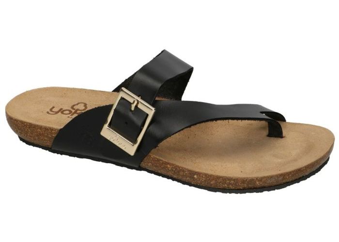 Yokono IBIZA-013 slippers & muiltjes zwart