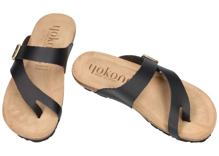 Yokono SALOU-023 slippers & muiltjes zwart