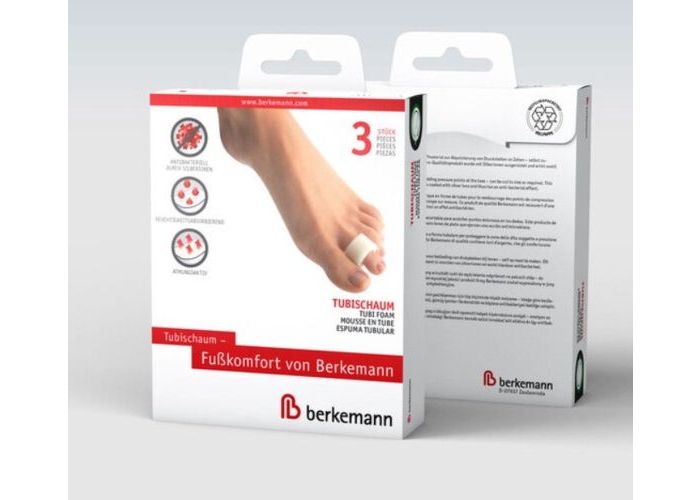  Berkemann mouse, pads, pleisters 08137 Tubi foam - Mouse en tube Huid/skin Kleur