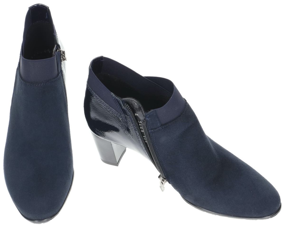 concept als Frustrerend Ara 12-43442-76 (G) enkellaarzen blauw - schoenen | Schoenen Karo