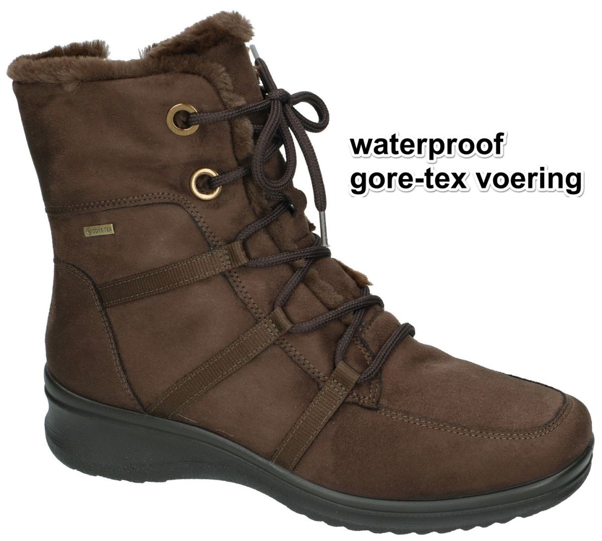long lineair Toneelschrijver Ara 12-48554 64 H MÜNCHEN-ST-GOR-TEX laarzen bruin donker - schoenen |  Schoenen Karo
