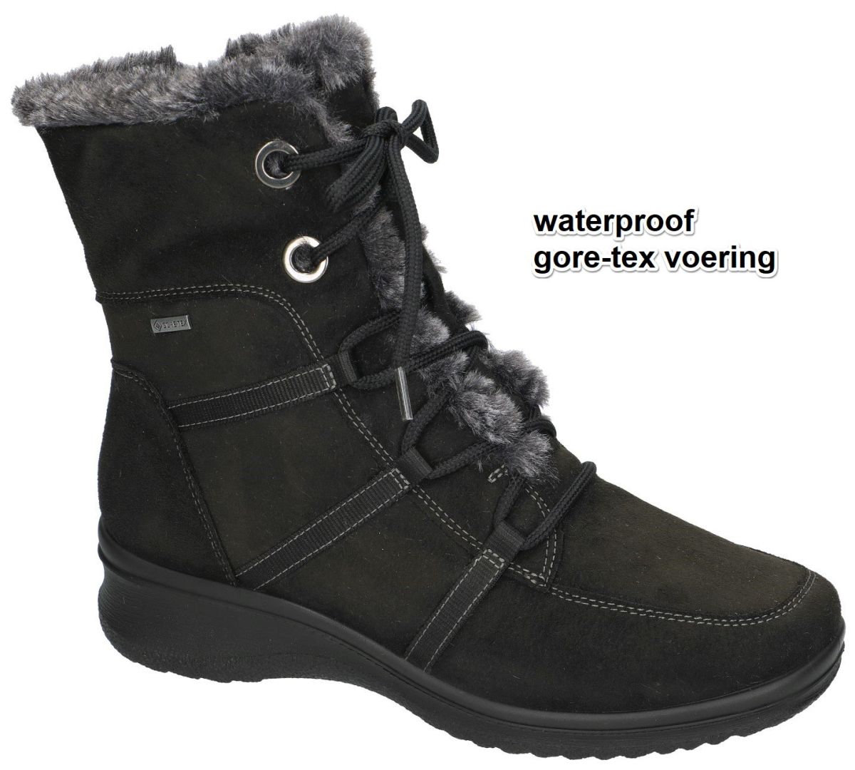 aanwijzing honderd Omgekeerde Ara 12-48554 65H MÜNCHEN-ST-GOR-TEX laarzen zwart - schoenen | Schoenen Karo