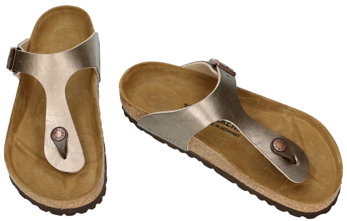 Sinis Dankzegging Harde ring Birkenstock 1016144 GIZEH BS slippers & muiltjes brons - schoenen |  Schoenen Karo