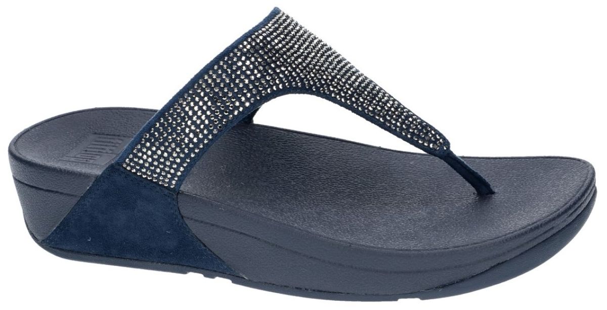Slecht Aantrekkelijk zijn aantrekkelijk Kangoeroe Fitflop C65-097 SlinkyRokkit ToePost slippers & muiltjes blauw donker -  schoenen | Schoenen Karo
