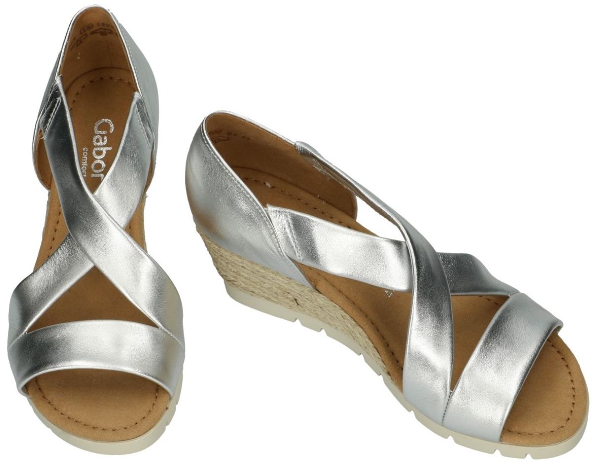 Keer terug Direct verbrand Gabor 22.853.10 sandalen zilver - schoenen | Schoenen Karo