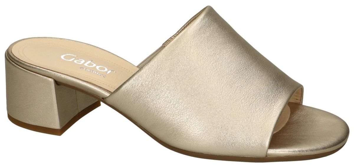 Specimen passagier meel Gabor 22.910.82 slippers & muiltjes goud - schoenen | Schoenen Karo