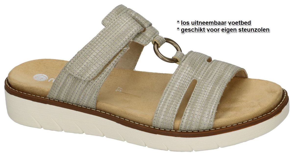 Remonte slippers & muiltjes beige schoenen | Schoenen Karo
