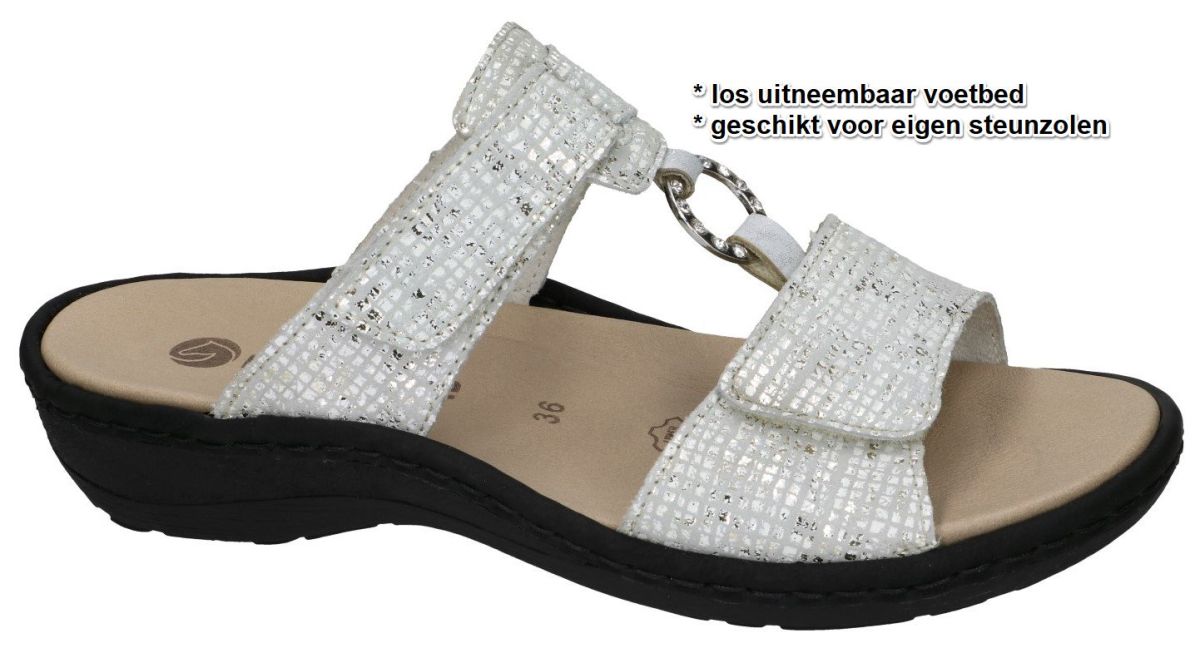 Remonte D7644-91 slippers & muiltjes off-white/ecru/parel | Schoenen Karo