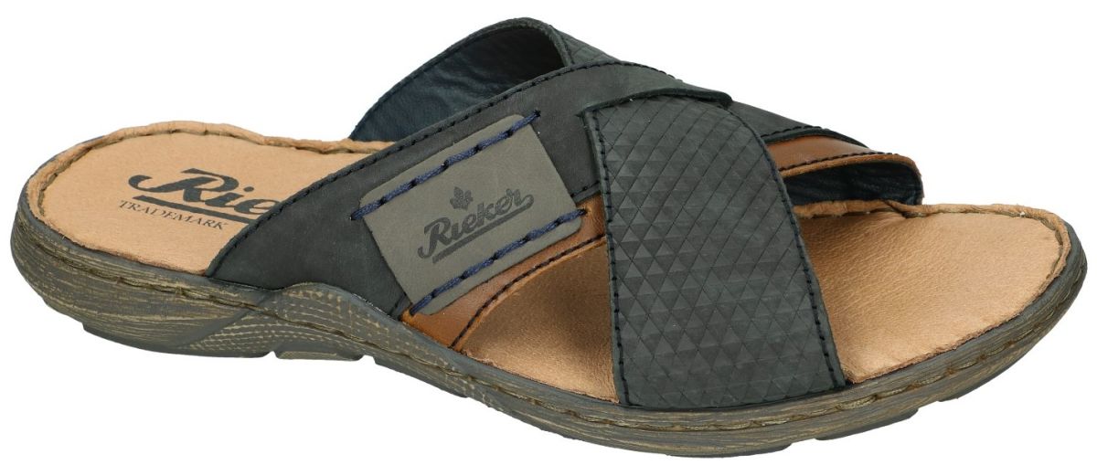 Rieker 22091-14 pantoffels & slippers blauw donker - Schoenen Karo