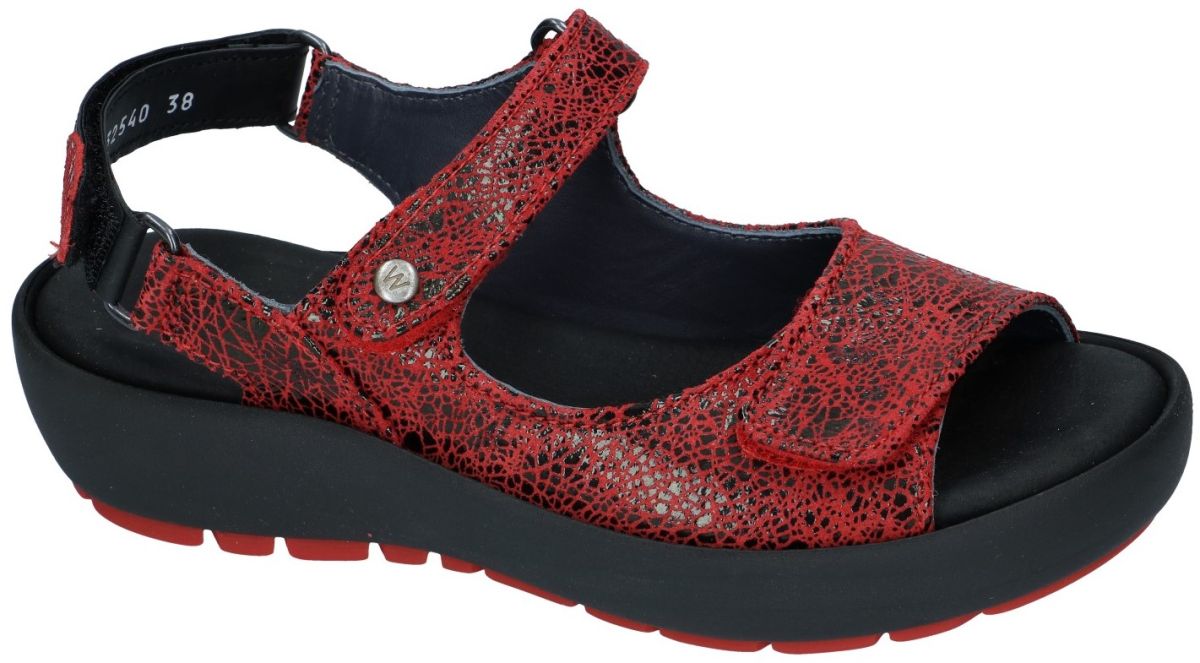 anker Ervaren persoon avond Wolky 0332540 RIO CRASH leather sandalen rood - schoenen | Schoenen Karo